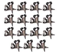 JOYOFREELY Lot de 30 Bagues Griffes en Métal Noir Rétro pour Tout le Doigt, Anneaux Articulés Gothiques pour Cosplay et Décoration D’ongles, Accessoires de Fête Punk