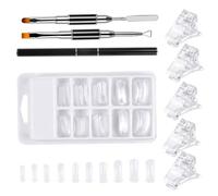 JOYOFREELY Mannequin Ongle en Plastique Blanc Outil Pratique et Léger pour Faux Ongles Kit Facile à Utiliser pour Décoration Naturel