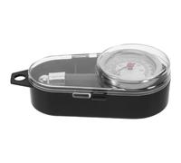 JOYOFREELY Manomètre Pression Pneus Précis en Plastique Noir Cadran Droit, pour Vérification Régulière des Pneus et Sécurité de Conduite