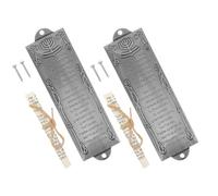 JOYOFREELY Mezouza de Porte Religieuse Juive en Alliage Argenté 2pcs, Résistance aux Intempéries, Décoration Quotidienne et Célébrations Religieuses