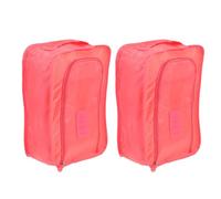 JOYOFREELY Pochette à Chaussures Portable en Polyester Rose, Lot de 2 Paquet de Rangement Multi-usages pour Organiser et Protéger Les Chaussures en Voyage Quotidien