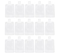JOYOFREELY Pochettes Souples Jetables Lot de 20 Légères et Portables 100ml en Matériau Synthétique Blanc pour Lotion pour Kit de Voyage et Trousse de Toilette