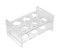 JOYOFREELY Porte-Gobelet Acrylique Rond Transparent 2 Niveaux 3 Emplacements, Support Pratique pour Verres à Whisky Cuisine et Bar