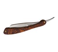 JOYOFREELY Rasoir Droit de Barbier en Acier Inoxydable Manche en Bois Marron, Rasoir pour Hommes à Usage Professionnel, Rasage Manuel Précis et Doux, Style Vintage Classique