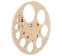 JOYOFREELY Roue en Bois de Position Fœtale pour Étudiants Tableau des Dilatations Cervicales Beige, Modèle Anatomique Réutilisable Simulant le Processus D'accouchement pour Écoles Médicales