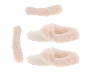 JOYOFREELY Semelles Intérieures Pelucheuses Blanches pour Chaussures à Trous, Doublure Amovible en Peluche Épaisse, Protection Maximale Hiver, Adaptées pour Matins Frais