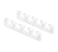 JOYOFREELY Séparateur Orteil Pédicure en Silicone Confortable et Réutilisable, Lot de 2 Pièces pour Nail Art Salon et Usage Personnel, Prévient les Frottements
