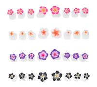 JOYOFREELY Séparateurs D'orteils en Silicone Design Floral Délicat pour Pédicure 32 Pcs, Fixation Solide et Vernis à pour Nail Art