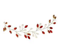 JOYOFREELY Vigne Cheveux Mariage en Perles et Strass Serrage-Tête Souple Fait Main, Accessoire pour Coiffure Femme Lors de Cérémonie et Événement