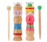JOYOLA 2 Ensembles Tricotin Manuel, Kit de Tricotin, Ensemble de Tricoter en Bois, Parfait pour les Tricot DIY