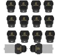 JOYOLA Lot de 12 en silicone, Bloc de chauffage Hotend en silicone, Accessoires de pièces d'imprimante 3D, Couvercle de bloc chauffant haute température pour Bambu Lab A1/A1 Mini