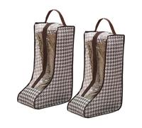 JOYOLA Lot de 2 sacs de rangement transparents pour bottes, sacs de rangement portables, résistants à la poussière, sacs de protection étanches à fermeture éclair, organisateur de bottes pour