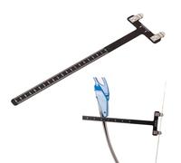 JOYOLA Règle en Forme de T, Carré d'arc en Acier Inoxydable, Outil de Réglage de Règle de Mesure de Corde d'arc d'arc carré, Carrée pour Arc Classique, Arc à PouliesMatériel de tir