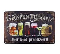 JOYOLA Vintage Métal Peinture Affiche Plaque Murale, Métal Tin Signes Bar, Décorations Murales d'art en Fer Rétro pour Café Bar Pub Accueil Bière (30X20CM)
