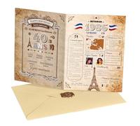 joyoldelf Carte Anniversaire 40 Ans - Affiche Vintage Originale avec Enveloppe, Cadeau d'Anniversaire Humour pour Adulte - Idée Cadeau pour Femme, Homme, Maman, Papa, Ami, Mari (Né en 1986)