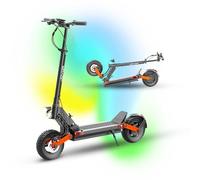 Joyor S10-S Trottinette électrique professionnelle tout-terrain pour adultes, batterie 60 V 18 Ah, moteur de 2 x 1 000 W, autonomie de 70 km, pneus tout terrain, freins hydrauliques