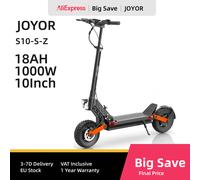 JOYOR S10-S-Z Scooter électrique 60V 18Ah batterie, double moteur 1000W, pneu 10 "Escooter adulte, vitesse maximale 65 km/h portée 70-85km JOYOR S10-S-Z