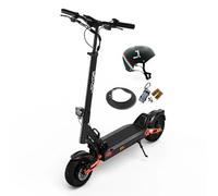JOYOR T-Pro DGT Trottinette électrique avec double moteur 2 x 500 W, autonomie jusqu'à 90 km, suspension avant et arrière, freins à disque hydrauliques, pneus 10", écran LCD multicolore, certifié DGT