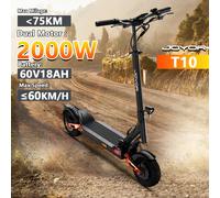 JOYOR T10 e-scooter 2000W double moteur 60V18Ah forte capacité d'escalade Scooter électrique 10 "pneu tout-terrain frein hydraulique EScooters 2000W Dual Motor 60V18Ah