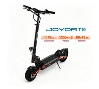 JOYOR T10 - Trottinette électrique - 2000 W - roues de 10 pouces - batterie 60 V 18 Ah - Max 60KM/H - autonomie de 75 km.