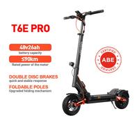 Joyor T6e Pro Certifiée Abe Trottinette Électrique, Moteur 500 W, Batterie 48 V 26 Ah, Pneus 10 Pouces, Vitesse Maximale 20 Km/H, Autonomie 90 Km