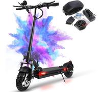 JOYOR Y6S Trotinette Electrique Adulte Puissante Batterie 48V 18Ah Autonomie 55-75 km, Trottinette Electrique Tout Terrain Professionnelle pour Travail, Scooter Electrique Adulte(Démarrez par La Clé)