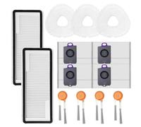 JoyousMall Accessoires pour aspirateur Narwal pour robot Freo X10 Pro YJCC027 - Kit de pièces de rechange - Filtre serpillère - Brosse latérale - Sac à poussière