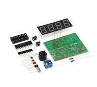 JoyousMall AT89C2051 Kit d'horloge numérique à monter soi-même, écran LED rouge, FR-4 PCB Kit d'entraînement à souder avec alarme et carillon, projet d'apprentissage électronique