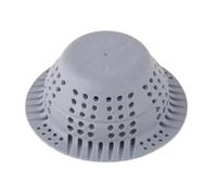 JoyousMall Attrape-cheveux pliable en silicone pour douche et baignoire, en forme de dôme, avec compatibilité avec bonde pop-up, gris