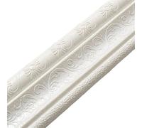 JoyousMall Autocollant mural en mousse 3D pour plinthe, cadre de porte, escalier, armoire, imperméable, gaufré, 230 cm x 8 cm