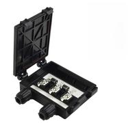 JoyousMall Boîte de jonction solaire avec 2 diodes, connecteur PV étanche IP65 pour panneaux 50 W-120 W, 6,5 A 1000 V DC, boîtier PPO anti-UV, montage à clip