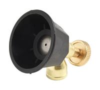 JoyousMall Buse d'atomisation réglable pour arroseur agricole Cyclone, tête d'irrigation de jardin en alliage haute résistance avec interface filetée, noir