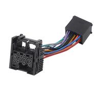 JoyousMall Câble d'extension 17 trous pour BMW E46 E39 1996-2001 Lecteur Audio Power Adaptateur, Plastique + Métal, Noir