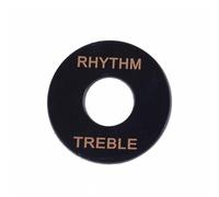 JoyousMall Commutateur de sélecteur de rythme/aigus pour guitare Gibson Les Guitar, blanc/noir, plaque d'interrupteur de rechange, 33,5 mm de diamètre extérieur