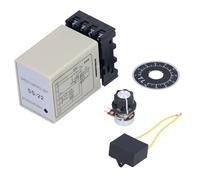 JoyousMall Contrôleur de vitesse de moteur AC 6-200W 220V/240V, régulateur de vitesse variable 90-2800r/min avec condensateur pour moteur monophasé