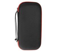 JoyousMall Coque rigide pour système de microphone sans fil, boîte de rangement de protection en EVA avec poignée pour 2 micros, étui de transport de voyage pour karaoké chanteur, noir, 25,5 x 18,5 x