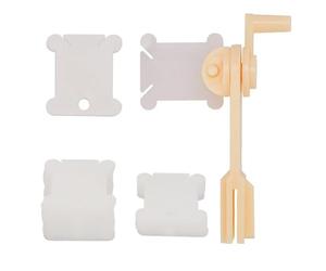 JoyousMall Enrouleur de bobine en plastique - Outil de rangement pour fil à broder à la main et point de croix