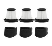 JoyousMall Filtre lavable et réutilisable avec manchon en mousse compatible avec aspirateur Russell Taylors Z6, pièce de rechange HEPA pour enlever la poussière et le retrait (blanc)