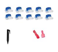 JoyousMall Kit de câble de délimitation avec 50 chevilles, 10 connecteurs et 10 bornes pour tondeuse à gazon robotique, compatible avec Worx Landroid, Bosch Indego, Robomow