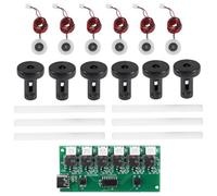 JoyousMall Kit de module d'humidificateur à 6 buses avec carte de contrôle, carte pilote de brume 108 kHz, assemblage de brumisateur alimenté par USB-C pour projets de diffuseur d'air à faire soi-même