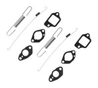 JoyousMall Kit de remplacement de ressort d'accélérateur, kit de joints de carburateur pour tondeuse à gazon Honda, 4 ressorts de régulateur de vitesse + 6 joints métalliques pour GC135, GC160, GCV135
