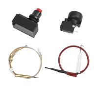 JoyousMall Kit de réparation de chauffage de terrasse à gaz avec thermocouple, interrupteur de décharge et allumeur de batterie AAA pour chauffage extérieur