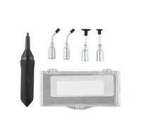 JoyousMall Kit de stylo d'aspiration sous vide avec 4 pointes pour retrait de puce IC, outil de dessoudage antistatique, pour résistances SMD et LED, corps en caoutchouc de 90 mm