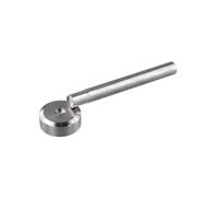 JoyousMall Kit d'outils de fixation de rivets à double capuchon, poinçon et base en acier pour loisirs créatifs en cuir, options d'ouverture de 6 mm, 8 mm, 10 mm, ensemble d'outils à main argentés