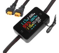 JoyousMall KWS-DC26 Testeur de charge de batterie CC 8-80 V, analyseur de puissance 0-50 A avec écran LCD couleur pour moto électrique, système solaire et station de charge EV