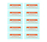 JoyousMall Lot de 10 cache-lentilles de casque de soudage, plaque de protection transparente pour casques solaires auto-obscurcissants, 110 x 50 mm