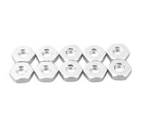 JoyousMall Lot de 10 écrous de barre de guidage M8 compatibles avec tronçonneuse MS 170 180 250 361 440 660, pas de filetage de 8 mm, diamètre extérieur de 19 mm