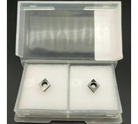 JoyousMall Lot de 2 inserts PCD CCGT060202 pour tournage en aluminium CNC, pièces d'outils de coupe polycristallines haute dureté pour la finition des métaux non ferreux