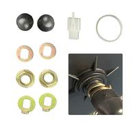 JoyousMall Lot de 2 raccords d'essieu de moteur pour moyeu de vélo électrique M14, écrous de blocage, rondelles, entretoises, écrous pour moteurs de 500 W-5000 W, ensemble de matériel de rechange