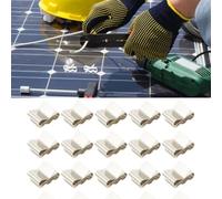 JoyousMall Lot de 20 ou 50 clips de câble de panneau solaire en acier inoxydable pour 301 câbles photovoltaïques, lisses pour organiser les bords contre les dommages et économiser de l'espace